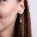 Kolczyki AVELINE z kwarcem różowym Kolczyki AVELINE z kwarcem różowym