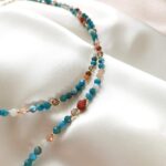 ONDINE - podwójny naszyjnik z apatytem ONDINE - podwójny naszyjnik z apatytem