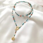 ONDINE - podwójny naszyjnik z apatytem ONDINE - podwójny naszyjnik z apatytem