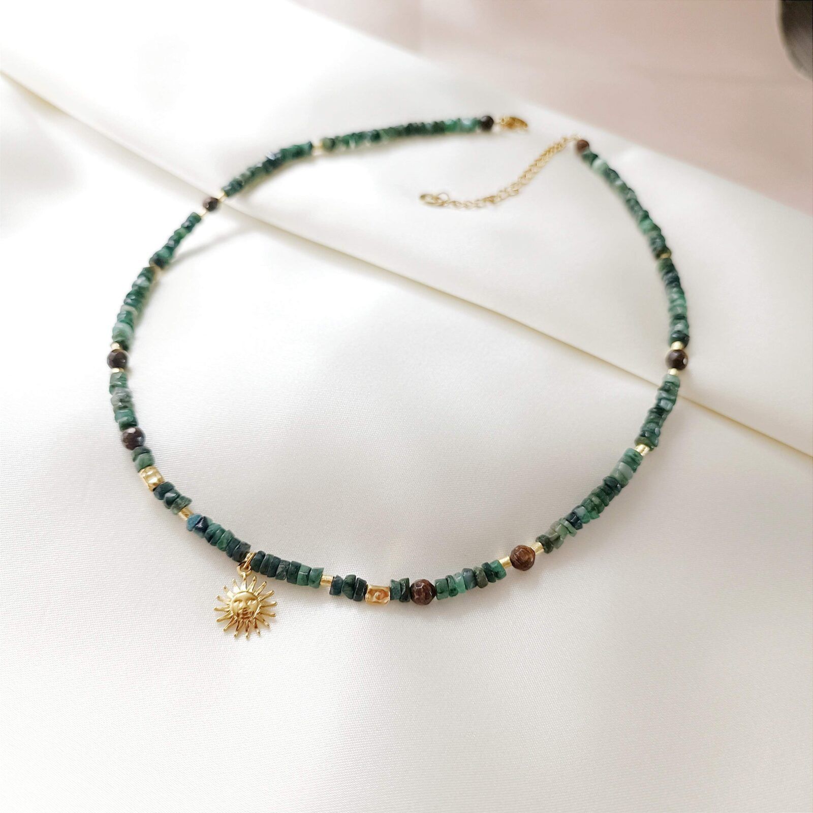 1000146581-01 FORESTA - naszyjnik ze szmaragdów