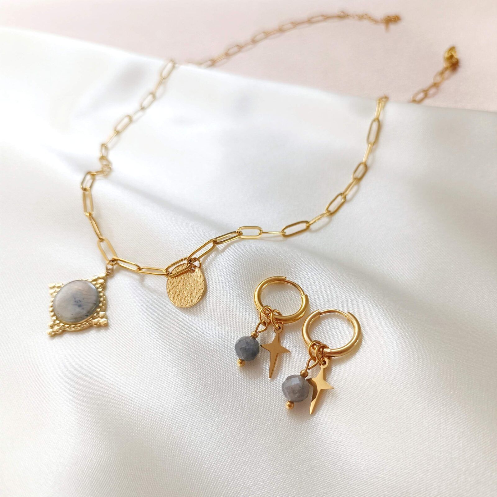 1000148139-01 Łańcuszek - labradoryt