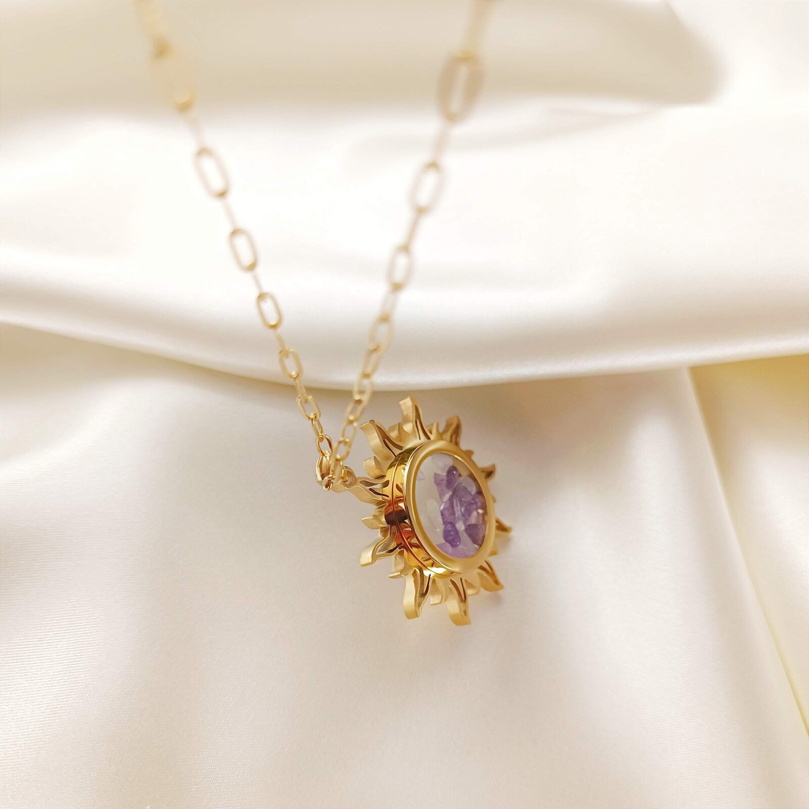 1000148361-01 Sekretnik słońce z ametystem