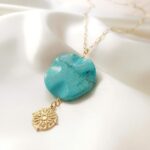 Łańcuszek - howlit turkusowy Łańcuszek - howlit turkusowy