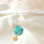 Łańcuszek - howlit turkusowy Łańcuszek - howlit turkusowy