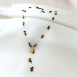 Naszyjnik - łańcuszek z onyksem