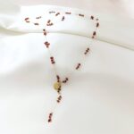 Naszyjnik - łańcuszek z granatem Naszyjnik - łańcuszek z granatem