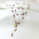 Naszyjnik - łańcuszek z granatem Naszyjnik - łańcuszek z granatem