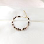 Bransoletka z brązowych kamieni - Tygrysie oko, kwarc dymny Bransoletka z brązowych kamieni - Tygrysie oko, kwarc dymny