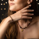 Kolczyki NARIN z granatem Kolczyki NARIN z granatem