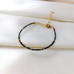 BLACK DIAMOND - bransoletka z czarnym diamentem - czarna BLACK DIAMOND - bransoletka z czarnym diamentem - czarna