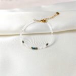 BLUE DIAMOND - bransoletka z niebieskim diamentem – transparentna BLUE DIAMOND - bransoletka z niebieskim diamentem – transparentna