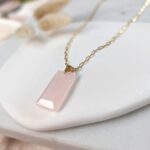 Łańcuszek - kwarc różowy Łańcuszek - kwarc różowy