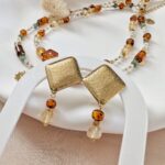 Kolczyki z bursztynem i cytrynem Kolczyki z bursztynem i cytrynem