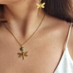 Jaspis - łańcuszek i kolczyki Jaspis - łańcuszek i kolczyki