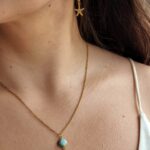 Larimar - łańcuszek i kolczyki Larimar - łańcuszek i kolczyki