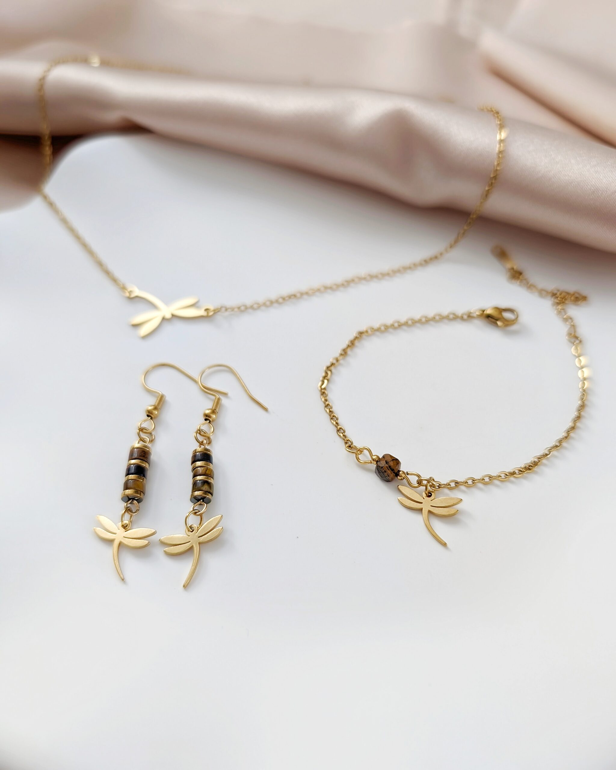 1000030071 Komplet biżuterii - tygrysie oko