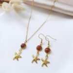 Piasek pustyni - łańcuszek i kolczyki Piasek pustyni - łańcuszek i kolczyki