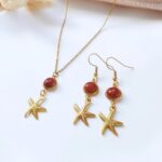 Piasek pustyni - łańcuszek i kolczyki Piasek pustyni - łańcuszek i kolczyki