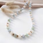 Unikat - naszyjnik z morganitem Unikat - naszyjnik z morganitem