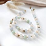 Unikat - naszyjnik z morganitem Unikat - naszyjnik z morganitem