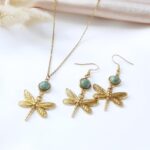 Jaspis - łańcuszek i kolczyki Jaspis - łańcuszek i kolczyki