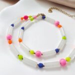 Kolorowe naszyjniki - pojedyncze sztuki Kolorowe naszyjniki - pojedyncze sztuki