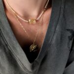 Choker z cytrynem / amazonitem Choker z cytrynem / amazonitem