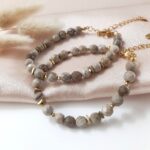 Bransoletka z krzemieniem pasiastym Bransoletka z krzemieniem pasiastym