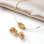 Choker z cytrynem / amazonitem Choker z cytrynem / amazonitem