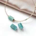 Choker z cytrynem / amazonitem Choker z cytrynem / amazonitem