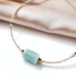 Choker z cytrynem / amazonitem Choker z cytrynem / amazonitem