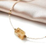 Choker z cytrynem / amazonitem Choker z cytrynem / amazonitem