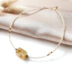 Choker z cytrynem / amazonitem Choker z cytrynem / amazonitem