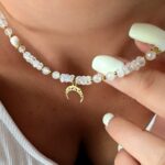 Naszyjnik LUNEA z kamieniem księżycowym Naszyjnik LUNEA z kamieniem księżycowym