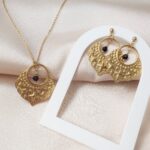 Unikat - komplet z czarnym turmalinem Unikat - komplet z czarnym turmalinem