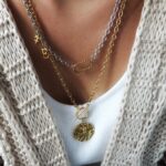 Łańcuch - blaszka z różą wiatrów Łańcuch - blaszka z różą wiatrów