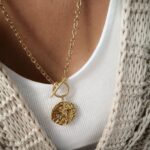 Łańcuch - blaszka z różą wiatrów Łańcuch - blaszka z różą wiatrów