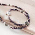 Unikat - naszyjnik z czaroitem i perłą