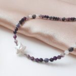 Unikat - naszyjnik z czaroitem i perłą