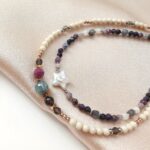 Unikat - naszyjnik z rubinem, sokole oko Unikat - naszyjnik z rubinem, sokole oko