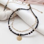 Podwójny naszyjnik BLACK ESSENCE - krótki Podwójny naszyjnik BLACK ESSENCE - krótki