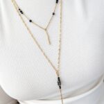 Podwójny naszyjnik BLACK ESSENCE - długi Podwójny naszyjnik BLACK ESSENCE - długi