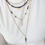 Podwójny naszyjnik BLACK ESSENCE - krótki Podwójny naszyjnik BLACK ESSENCE - krótki