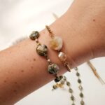 Unikat - komplet biżuterii z riolitem Unikat - komplet biżuterii z riolitem