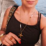Wakacyjny naszyjnik MARINA z dużą rozgwiazdą i perłami Wakacyjny naszyjnik MARINA z dużą rozgwiazdą i perłami