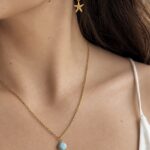 Larimar - łańcuszek i kolczyki Larimar - łańcuszek i kolczyki
